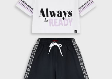 Σετ μπλούζα με σορτς | ΜΑΥΡΟ - Energiers - 